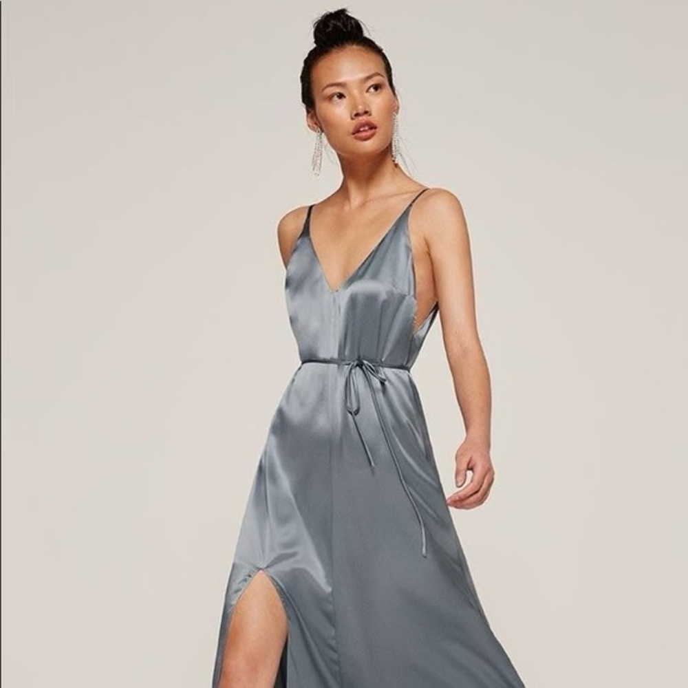Reformation West Dress in Sky - size S
